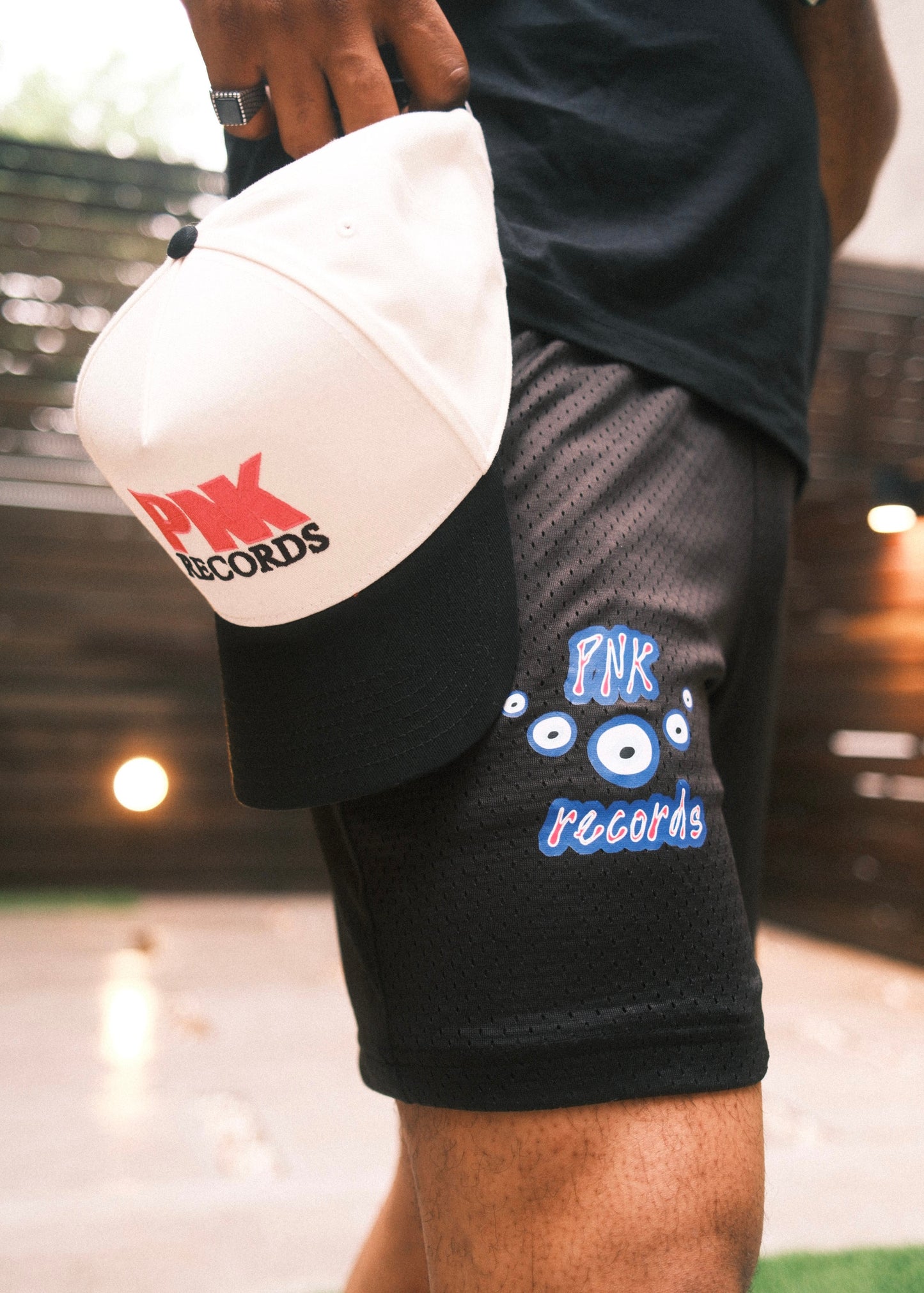 PNK | Evil Eye Mesh Shorts